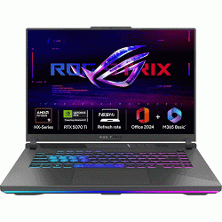 Asus ROG Strix G16 G614PR-RV032WS 16 inch Gaming Laptop (R9 8940HX, RTX 5070Ti 12GB, 16GB DDR5, 1TB SSD, Win 11 Home, OFFICE HOME 2024 + M365 BASIC)