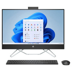 HP All-in-One Desktop PC 27-cb1153in (12th Gen Core i3-1215U, 8GB RAM, 512 GB SSD, Win 11, MSO 21, No DVD, Wireless KM, 27 inch Slim FHD IPS, Jet Blac