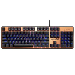 Gamdias AURA GK1 Multicolor Mechanical Gaming Keyboard Red Switch (Classic Bronze)