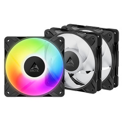 Arctic P12 Pro ARGB Cabinet Fan 3 Pack Black (ACFAN00310A)