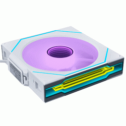 Lian Li UNI FAN SL-INF Wireless 120mm Single Fan White (G99.12SLIN1W1W.IN)