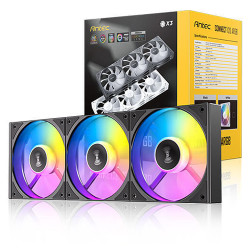 Antec Connect 120 ARGB 3-in-1 Pack 120mm PWM Cabinet Fan Black (C120-ARGB-3PK)