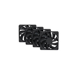 Hyte FA12 120mm 4-Pack Black Cabinet Fan (FAN-HYTE-FA12-BB-4)