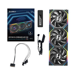 Lian Li UNI Fan SL Wireless LCD 120mm ARGB Black Triple Pack (G99.12SLLCD1W3B.IN)