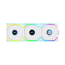 Lian Li UNI Fan SL Wireless LCD 120mm ARGB White Triple Pack (G99.12SLLCD1W3W.IN)