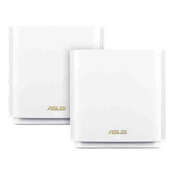ASUS ZenWiFi AX (XT8) White AX6600 Whole-Home Tri-band Mesh WiFi 6 System -  2 Pack (XT8-WHITE-2PK)